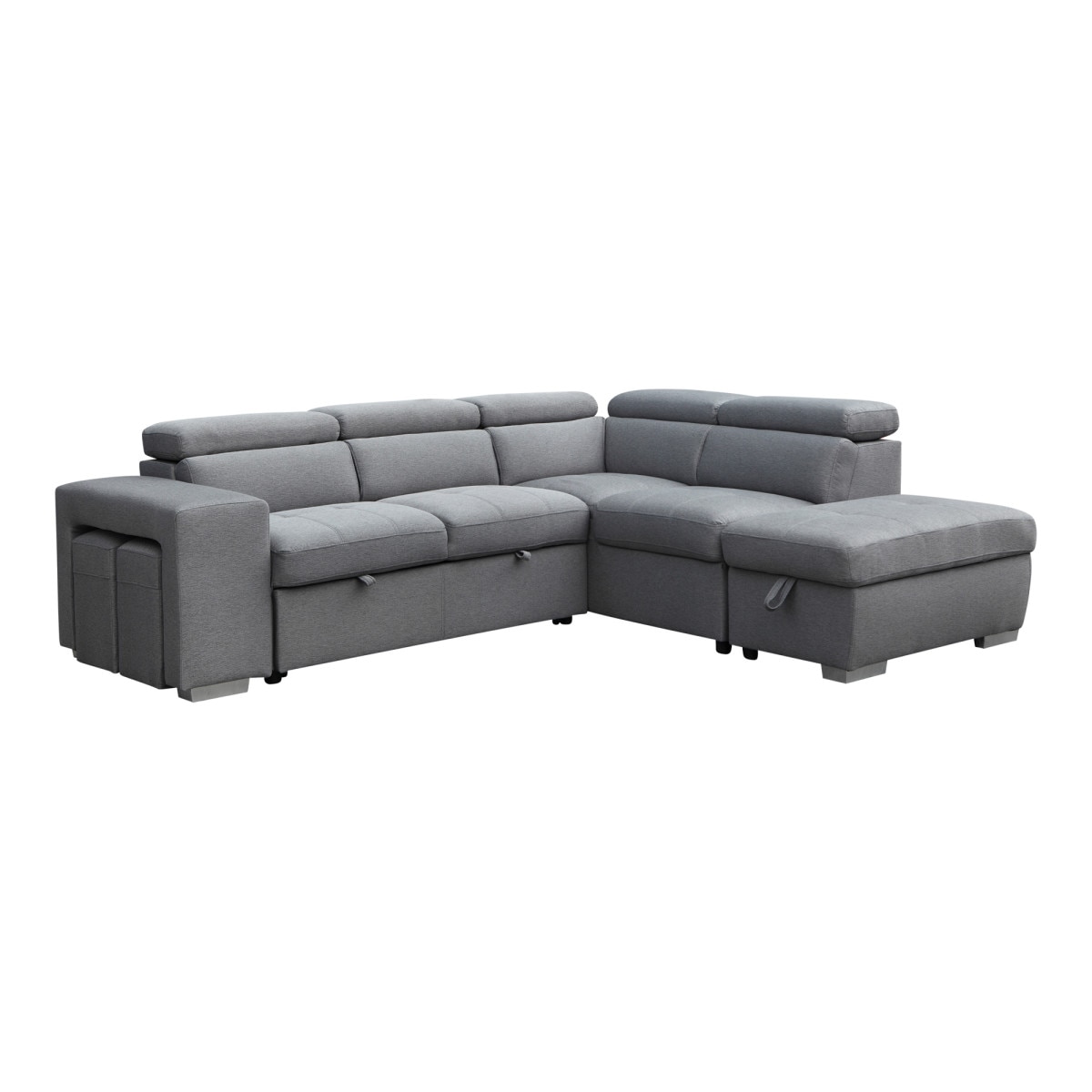 URBANO POP-UP BED SECTIONAL W/STORAGE - GREY | Tepperman's